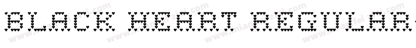 Black Heart Regular字体转换
